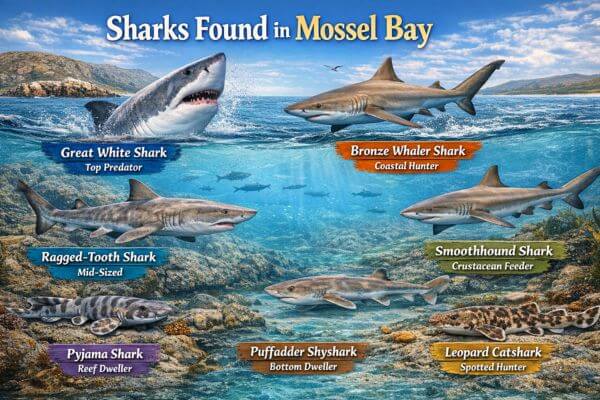 sharks in Mossel Bay